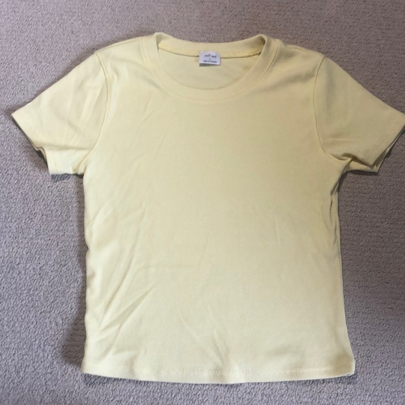 Ribbed yellow Wilfred shirt - Picture 1 of 3